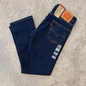 Men’s Size 30x30 Levi’s 513 Slim Straight Jeans Blue Dark Wash